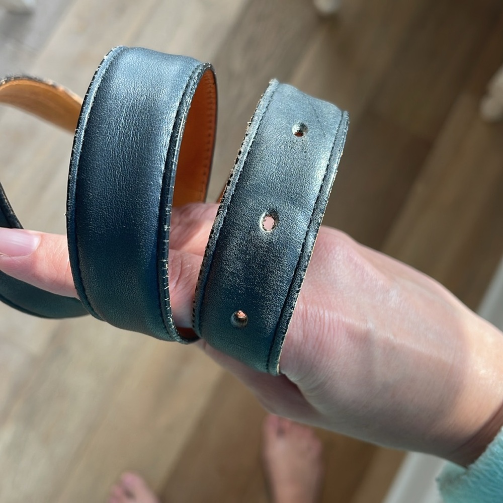 Vintage Coach Navy Belt - Picture 7 of 8